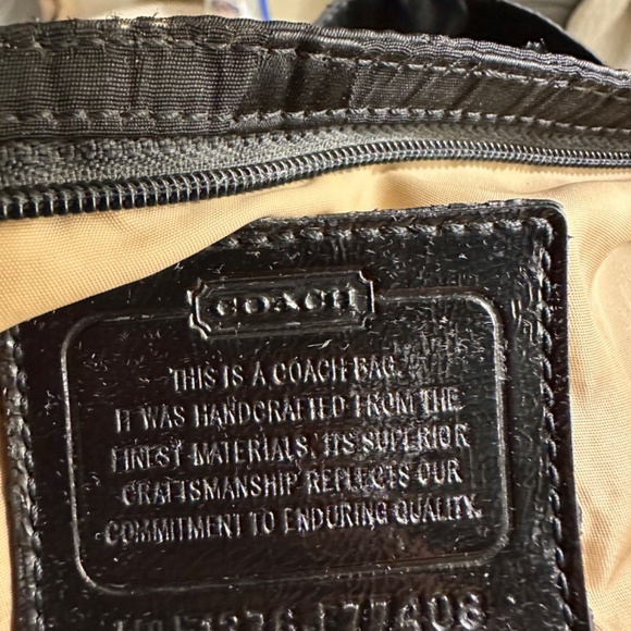 Black Coach nylon crossbody bag - Picture 3 of 3